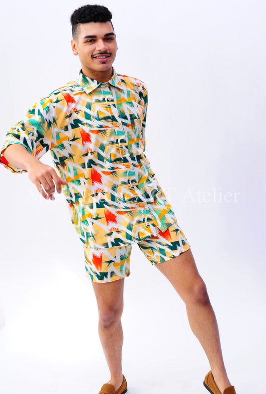 Short sleeve shirt and short pant